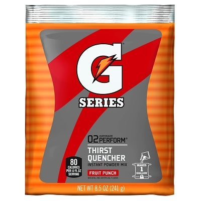 Polvo instantáneo para saciar la sed G Series 02 Perform®, 21 oz, bolsa, rendimiento de 2.5 gal, Frost Riptide Rush