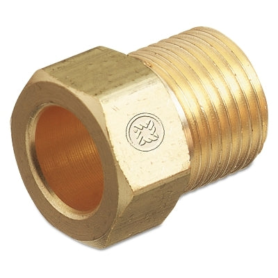 Tuercas de arco inerte, latón, hexagonales, tamaño A, 3/8 pulg. - 24, gas inerte