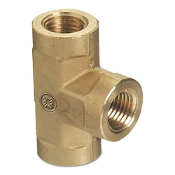 Conectores en T con rosca para tubería, 6000 PSIG, acero inoxidable, 1/4 pulg. (NPT)