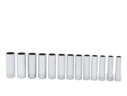 Juego de vasos profundos Flank Drive® métricos de 12 puntas con cuadro de 1/2" (12-24 mm) de 13 piezas