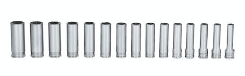 Juego de dados Xtra Flank Drive® métricos profundos de 6 puntas con cuadro de 1/2" (12-24 mm) de 13 piezas