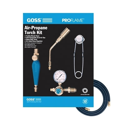 Equipo de soplete de aire y propano, 1-3/4 pulg., propano, calefacción, soldadura