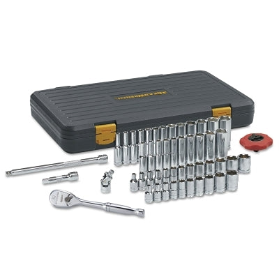 49-piece 120XP standard and deep mechanical socket sets, 6-point