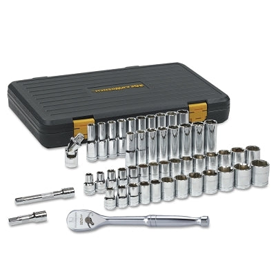 120XP 51-Piece Standard and Deep Mechanical Socket Sets, 1/4 in., 6 Point