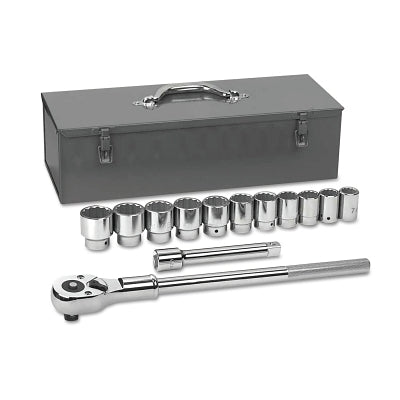 Juegos de vasos de superficie de 27 piezas con trinquete de 24 dientes, 1/2 pulg., 12 puntas