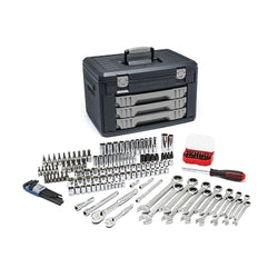 Mechanic's tool set in 3-drawer storage box, 232 pieces