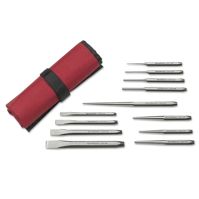 Punch and chisel set, 27 pieces, carrying bag