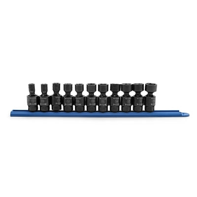 X-Core 11-Piece Universal Pinless Metric Impact Socket Set, 6-Point, Standard, 1/2