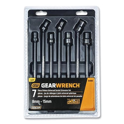 X-Core™ Pinless Universal Impact Socket Set, 3/8 in, 6 Point, Metric, 8 mm to 15 mm, 7 Pieces, Includes Blow Molded Case