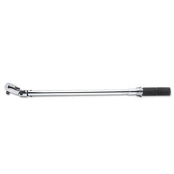 Micrometer torque wrench with flexible head, 1/2 in. drive, 30 to 250 ft·lb