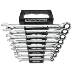 XL 7-piece combination ratchet wrench set, 12-point, SAE