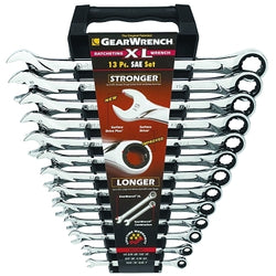 XL 13-Piece Combination Ratchet Wrench Set, Inch