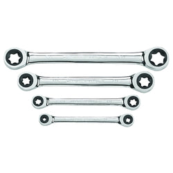 4-Piece E-Torx® Double Box Ratchet Wrench Set, TORX