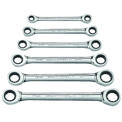 6-Piece Metric Double Box Ratchet Wrench Set