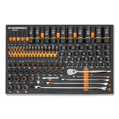 Bolt Biter™ 97-Piece Metric/SAE Mechanic's Tool Set with 1/4", 3/8" and 1/2" Drives, with Foam Tray