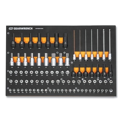 GEARWRENCH® 88-Piece SAE Socket Set with Foam Tray, 1/4 in, 3/8 in and 1/2 in Drive