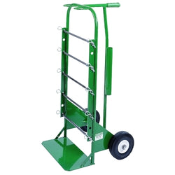 Carro de mano para carretes de alambre, 46" de alto x 24" de ancho x 22-1/2" de profundidad, con capacidad para 15 carretes de alambre n.° 14