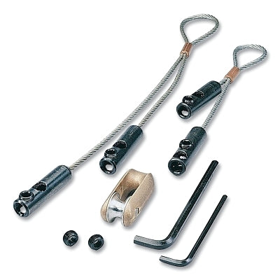Juego de pinzas de tracción con horquilla, capacidad de carga de 6500 lb, diámetro exterior del cable de 5/8 in, para tirar de conductos de 2 in o más