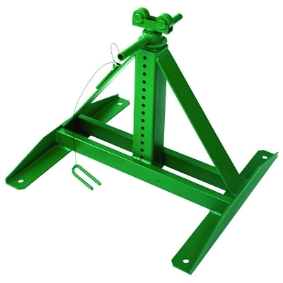 Soporte para carrete, de 13 a 27 pulgadas de alto, capacidad de 2500 lb, carrete de 28 a 56 pulgadas de diámetro, acero