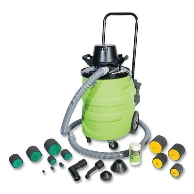 Sistema de pesca a motor, incluye unidad de aspiración/soplador, manguera de 4,5 m, sello de conducto de 1,27 cm a 10 cm y pistones, cuerda de 657 m y adaptador