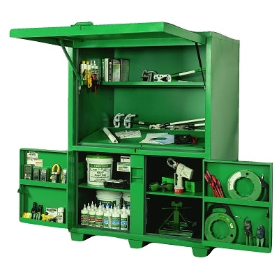 Oficina de campo, 60 ancho x 42 profundidad x 80 alto, 3 puertas, 3 estantes