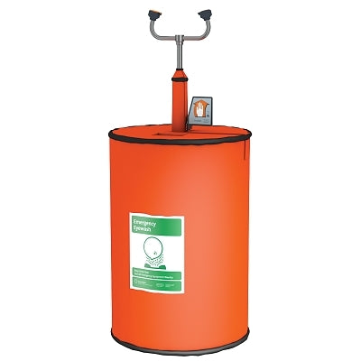 Unidad portátil de manguera para lavado de ojos/drenaje con camisa aislante térmica, 15 gal