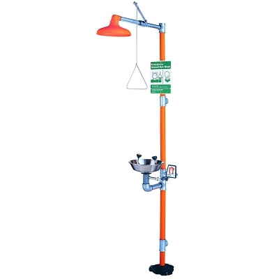 Shower and eye wash station, 11-1/8 in. bowl diameter.