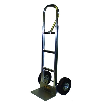 Carretilla de mano de aluminio, capacidad de 500 lb, placa de 8 x 14", bucle vertical, con piezas reemplazables