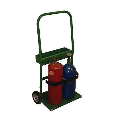 800 series trolley, capacity for 2 cylinders, 9.5" diameter, 16" pneumatic wheels