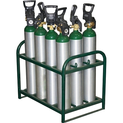 Medical series supports, with capacity for 12 D or E cylinders