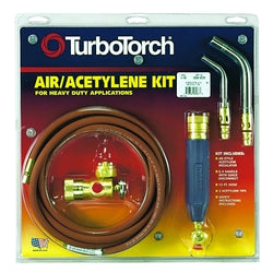 Swirl Extreme® X-3B acetylene torch kit, includes CGA 520 regulator, rear valve handle, hose, 2 tips, B-tank connection