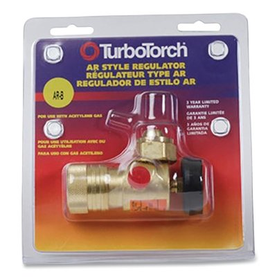 AR-B regulator, acetylene, flow range 0 to 15 psig, inlet pressure 15 psig