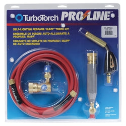 Brazing and hard soldering kit, AR-B regulator, WA-400 handle, AH-12 hose, S-4 nozzle, B tank connection, acetylene