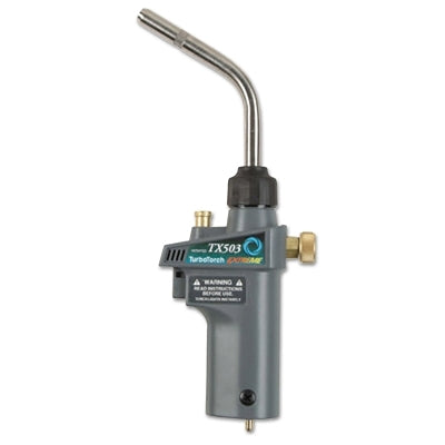 TurboTorch® Extreme® TX503 Self-Igniting Hand Torch for Air, Propane and MAPP®, Brass/Plastic/Stainless Steel