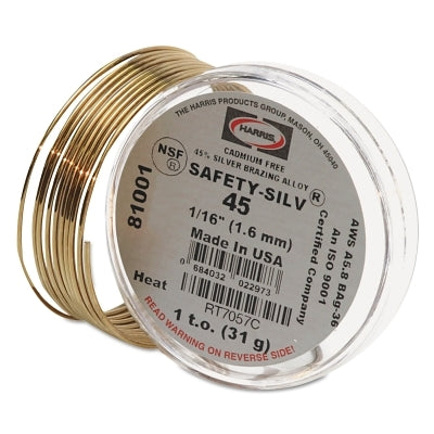 Aleaciones para soldadura fuerte - Plata 56, 1/16 pulg., 0,75 lb