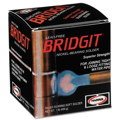 Soldadura sin plomo Bridgit, carrete, sin plomo, 1 lb, 1/8 pulg.