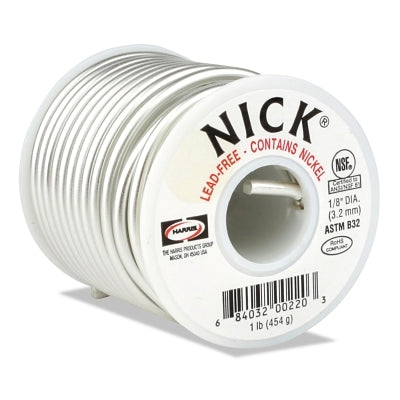 Soldadura de níquel sin plomo, carrete, 1/8 pulg.