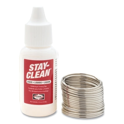 Kit de fundente/soldador sin plomo Stay Brite®, fundente Stay-Clean® de 1/2 oz, 3/64 pulg. de diámetro x bobina de 1/2 oz, 4 unidades por caja