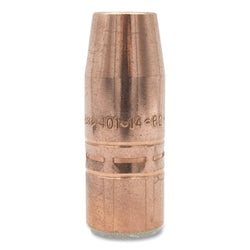 Air-cooled orifice nozzle, standard use, threaded, 1/2 in. orifice, extended reach, tapered, brass