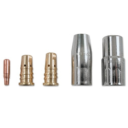 Mig nozzles, elliptical series, 1/2 in. orifice, brass