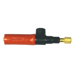 Antorcha TIG flexible refrigerada por aire WP-150V, cuerpo sin cabezal, cuello flexible y válvula de gas
