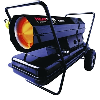 Portable kerosene forced air heater, 210,000 Btu/h, 14 gallons, 110 V