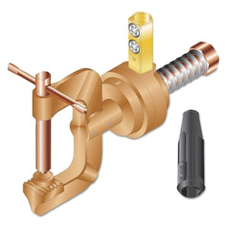 Combination earth clamp, 500 A, 3/0 to 4/0