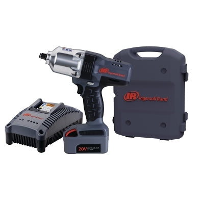 Llave de impacto inalámbrica de alto torque serie IQV20™, 1/2 pulg. cuadrados, 1900 RPM, retenedor de pasador, kit con baterías