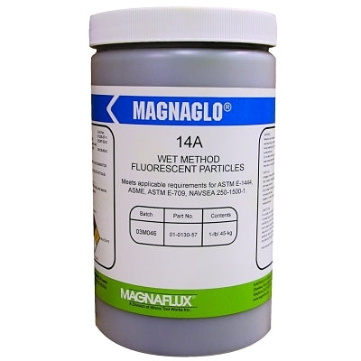 Partícula magnética fluorescente Magnaglo® 14A por método húmedo, contenedor de 1 lb, marrón