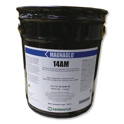 Baño preparado premezclado fluorescente Magnaglo® 14AM con portador II, cubo de 5 galones, marrón