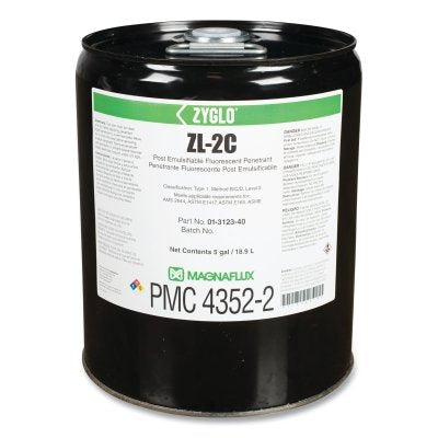 Penetrante fluorescente emulsionable ZL-2C, 5 galones, cubo