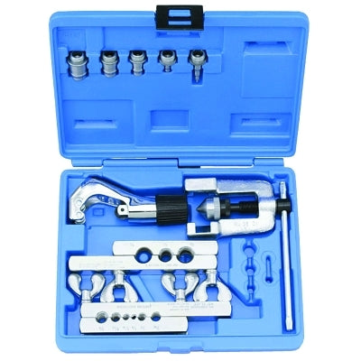 Kit de corte, abocardado y prensado, incluye herramienta 275-FS de 45°, diámetro exterior TC-1000 de 1/8 pulg. a 1-1/8 pulg., (9) abocardados, (7) prensas, estuche de herramientas