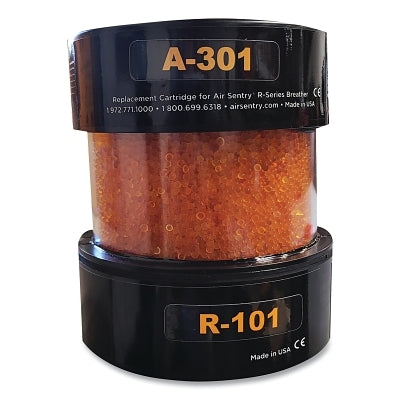 Respirador desecante serie R, 5,2 pulg. de diámetro, 6 pulg. de alto, gel de sílice