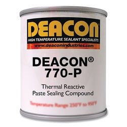 770-P Thermal Reactive Sealant Paste Compound, 32 oz, Can with Plug Lid, Brown